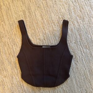 Aritzia sculpt knit bustier tank
